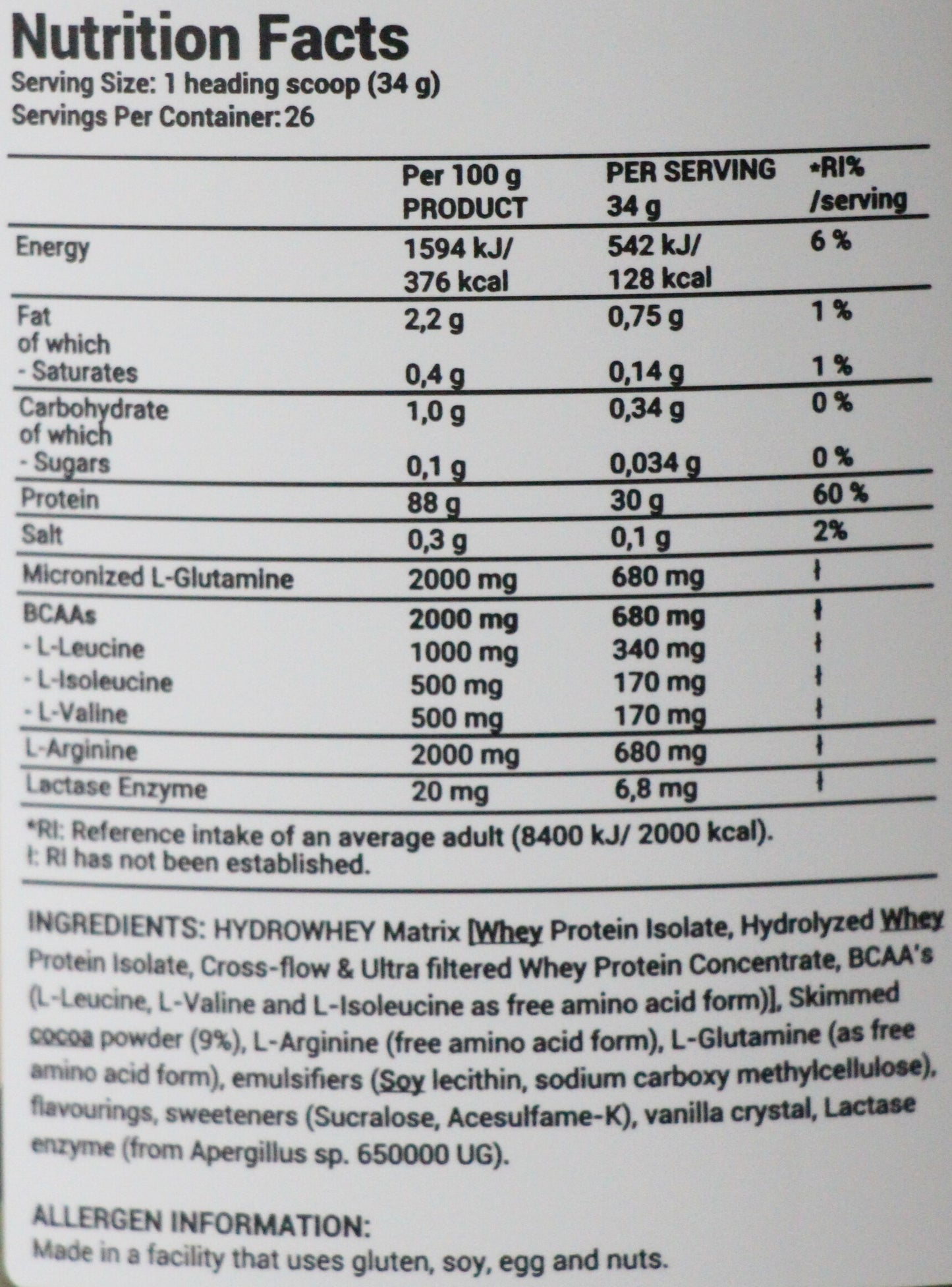A1 Hydro Zero 908g