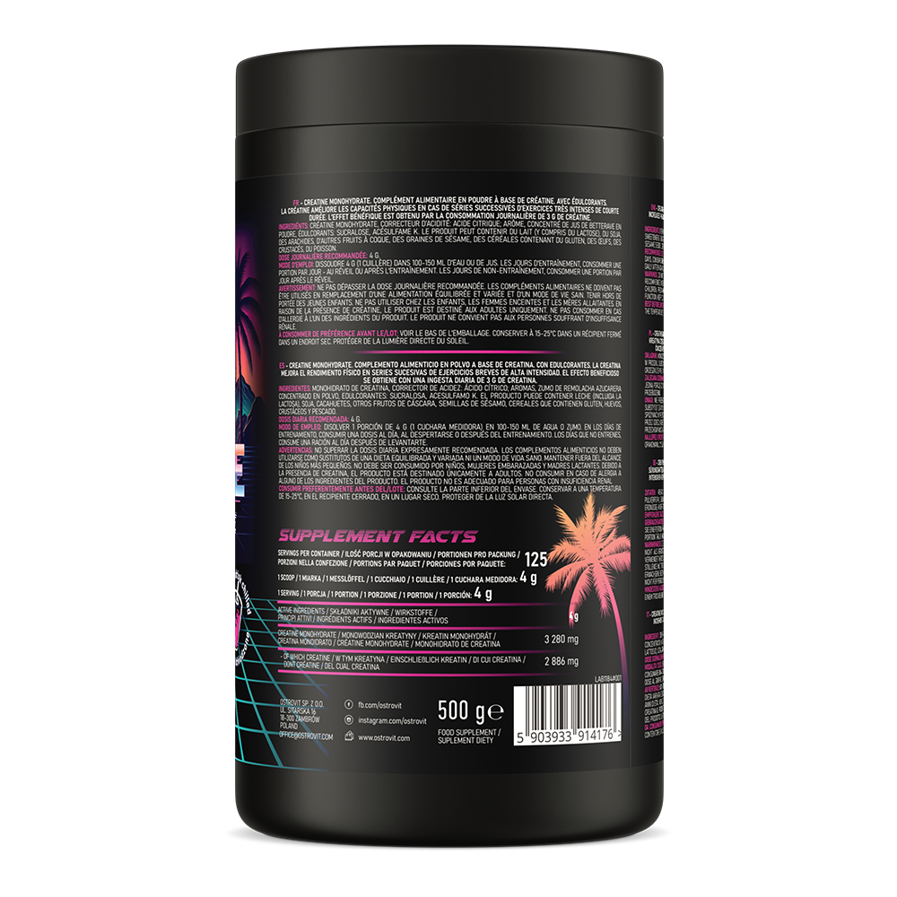 Miami Vibes Kreatiin Monohüdraat 500g